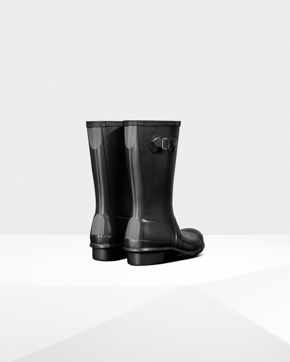 Kids Hunter Rain Boots Black - Original Big Pearlized - 4389127-HG